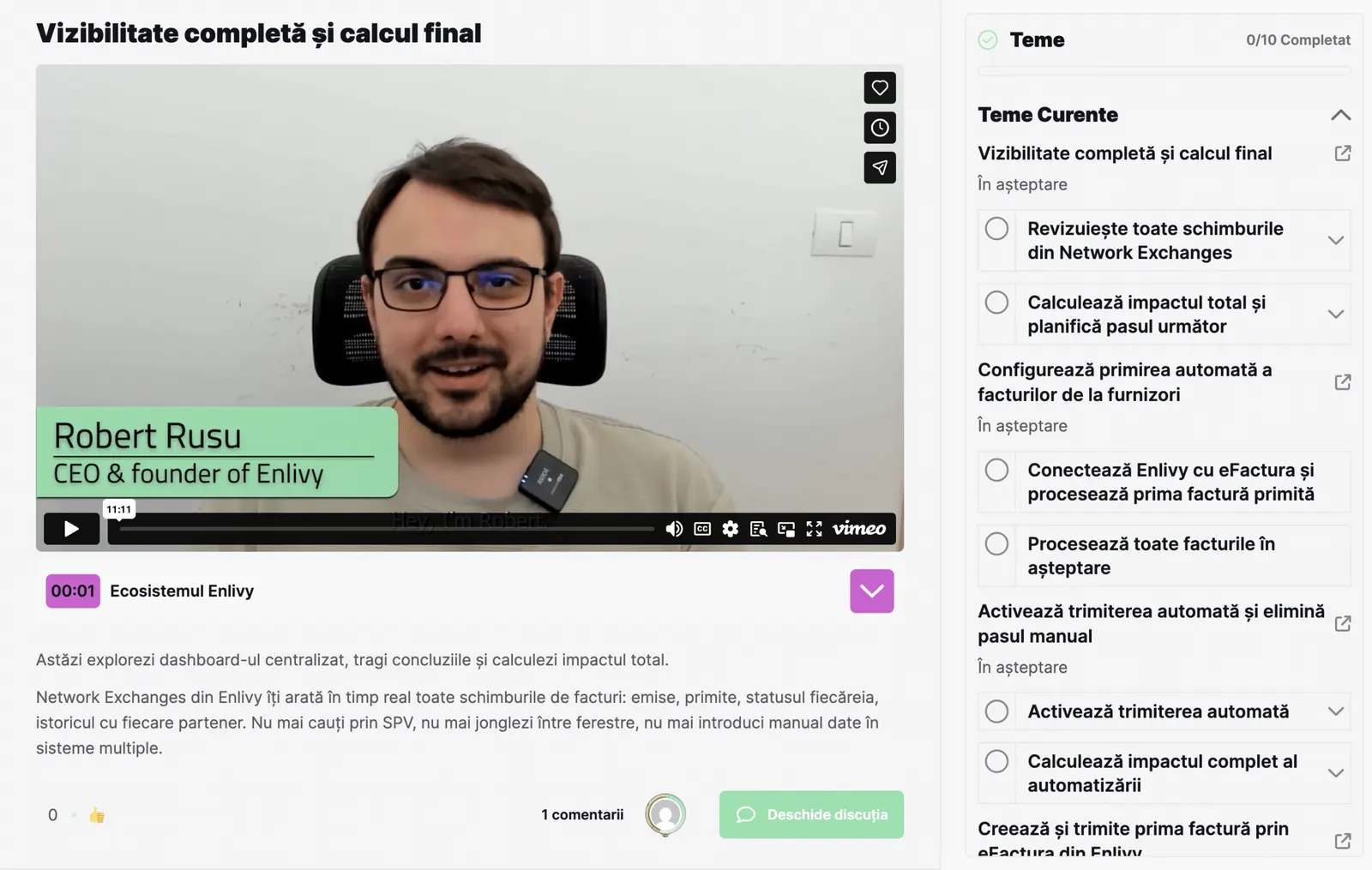Dinamica unui feed. Structura unui curs.