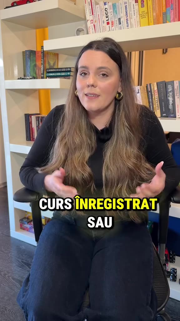 Curs înregistrat sau live? Răspunde în comentarii și dă-ne follo...