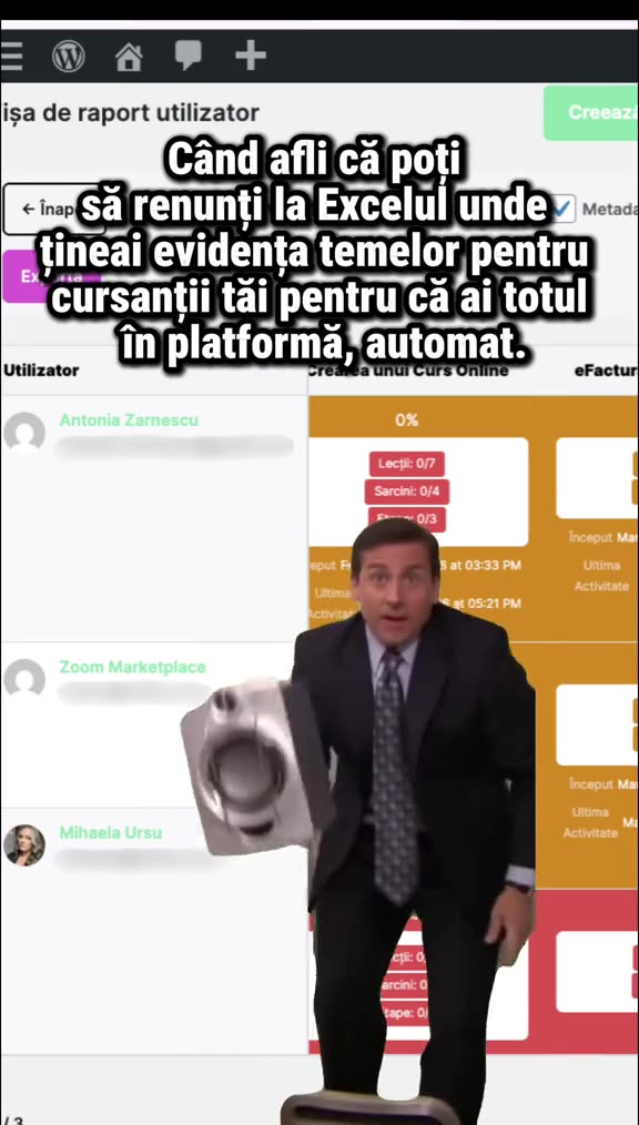 Câte ore pe lună pierzi cu Excelul de evidență al cursanților? Spune-...